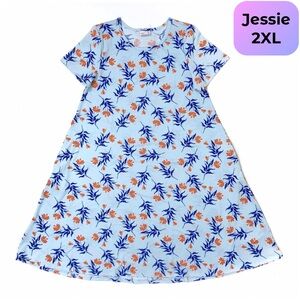 LuLaRoe Jessie Swing Dress, 2XL